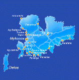 Mykonos Map, Myconos Map